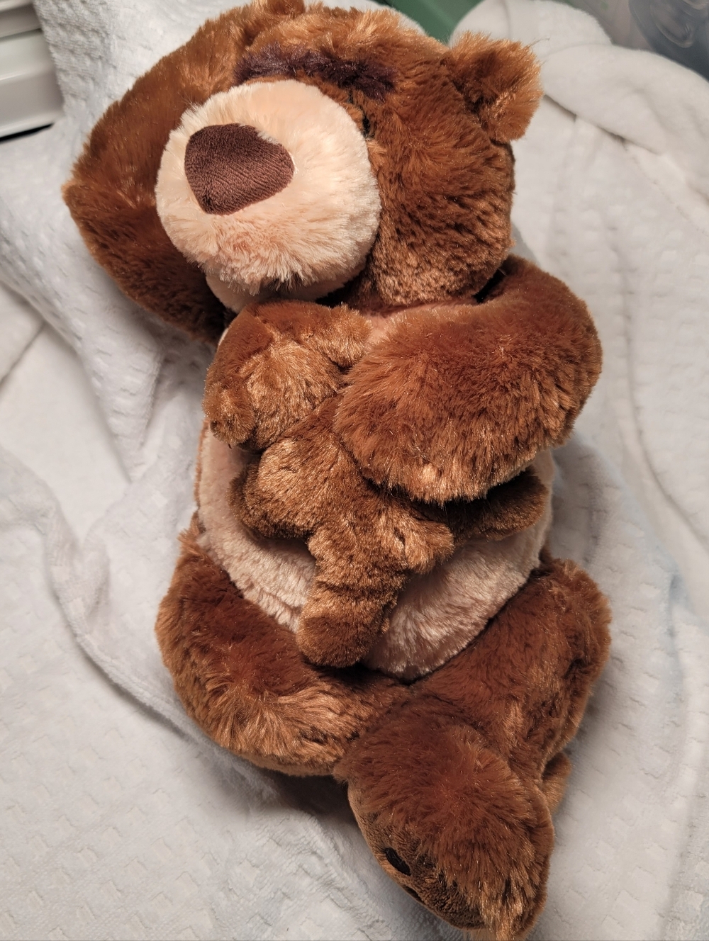 2012 Gotta Getta GUND Snoring Papa Bear and Little Plush.  Works